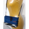 Petit Sac rectangle bleu et simili cuir