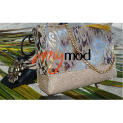 Glitter gold evening bag