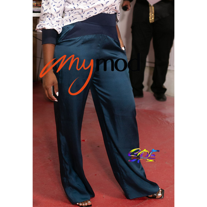 Pantalon fluide en coupe droite Pantalon fluide en coupe droite