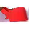 Ceinture asymetrique rectangulaire rouge