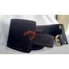 Ceinture large asymétrique rectangulaire noir