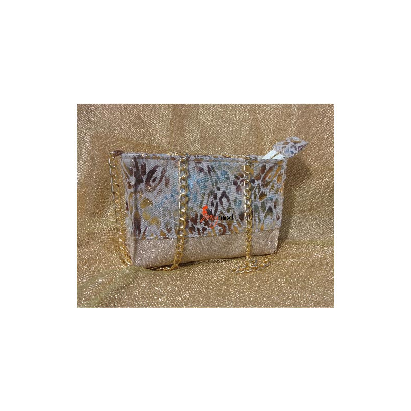 Sac de soirée doré pailleté Sac de soirée doré pailleté