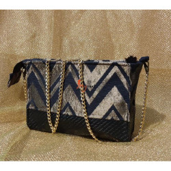 Sac de soirée doré noir