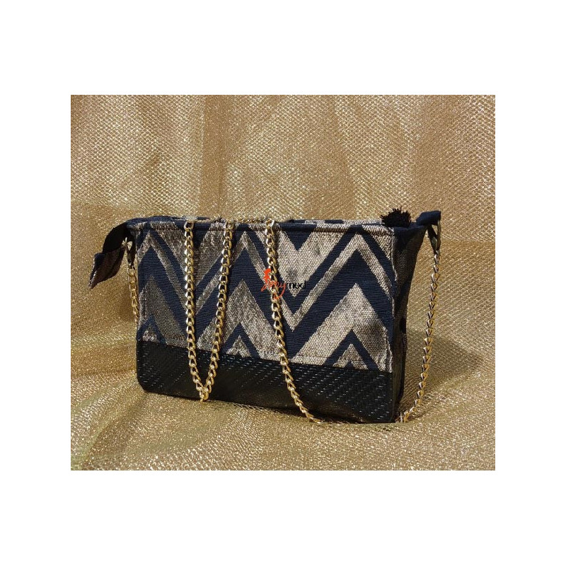 Sac de soirée doré noir Sac de soirée doré noir