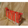 Sac de soirée doré rouge