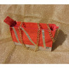 Sac de soirée doré rouge
