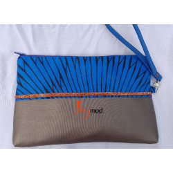 Pochette wax bleu