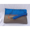 Pochette wax bleu