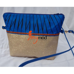 Sac en wax bleu